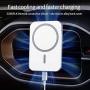 Magnetic Phone Car Mount,Magnetic Wireless Car Charger Compatible for iPhone 12 Series,Phone Car Holder with Stronger Vent Clip, Hands Free Cell Phone Holder for Car-White