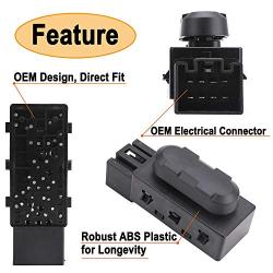 9L3Z-I4A70I-AA Power Seat Switch Compatible with Ford Lincoln Mercury - Escape Expedition Explorer F-150 F-250 F-350 MKX Mariner Milan Mountaineer - Replaces SW7258 PSW5 Seat Switch-Adjusting Front