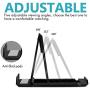 Elimoons 4 Pack Cell Phone Stands, Universal Foldable Tablet Stand Multi-Angle Pocket Desktop Holder Cradle Compatible with iPhone 11 Pro Xs Max X 8 7 6s Plus, All Android Smartphones Tablets (6-10'')