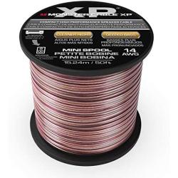 Monster XP Speaker Wire Copper Cable Spool, 14 AWG, 50 ft