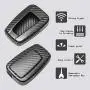 TANGSEN Smart Key Fob Case for TOYOTA AVALON CAMRY COROLLA HATCHBACK C-HR PRIUS PRIME RAV4 2 3 4 Button Keyless Entry Remote Personalized Protective Cover Plastic 3D Carbon Fiber Emboss