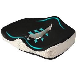 Seat Cushion, Feagar Memory Foam Chair Pad/Coccyx Pillow for Car Seat, Office/Computer Chair and Wheelchair, Orthopedic Breathable+Ergonomic for Sciatica, Tailbone Pain Relief