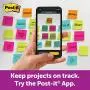Post-it Super Sticky Notes, 3x3 in, 5 Pads, 2x the Sticking Power, Purple Iris, Recyclable (654-5SSCG)