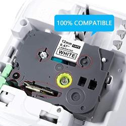 IKONG Compatible Label Tape Replacement for Brother P-Touch TZe Label Tape 12mm 0.47 Inch Laminated TZe-231 TZe931 TZe431 TZe531 TZe631 TZe731 for Ptouch PT-D210 PT-H110 PT-D400 Label Maker, 6-Pack