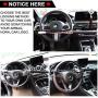 Tevlaphee Steering Wheel Lock for Cars,Wheel Lock,Vehicle Anti-Theft Lock,Adjustable Length Clamp Double Hook Universal Fit Emergency Hammer Window Breaker Self Defense Heavy Duty Secure (Black)