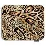 Moslion Leopard Mouse Pad Nature Wildlife Animal Tiger Skin Black Brown Fur Feather Gaming Mouse Pad Rubber Large Mousepad for Computer Desk Laptop Happy Fathers Day 7.9x9.5 Inch