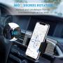 Car Vent Phone Mount, AONKEY Cell Phone Holder Adjustable Hook Clip Cradle Universal for All Smartphones Include iPhone 11 Pro/11 Pro Max/XR/XS/XS Max/X/8/7, Galaxy S9/S10/S10 Plus Note 9/Note 10 Plus