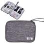 Electronic Organizer Cable Organizer Compact Travel Organizer Bag Electronics Accessories Cases Storage Bag Waterproof for Cable USB SD Card Power Bank Earphone (Grey)