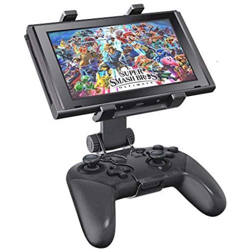 KDD Switch Pro Controller Clip Mount for Nintendo Switch/Switch Lite, Adjustable Clip Clamp Holder Mount for Nintendo Switch Pro Controller