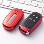 Xotic Tech 1x Glossy Red TPU Smart Key Remote Keyless Cover FOB Shell Case for Jeep/for Dodge/for Chrysler