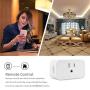 LINGANZH Smart Plug 2 Pack, Mini WiFi Smart Socket Compatible with Alexa Echo Google Home, No Hub Required, Timer Schedule, Smart WiFi Plug Outlet Remote Control Your Devices from Anywhere