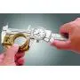 Starrett Dial Caliper Measuring Tool 3202-6, Hardened Stainless Steel Metal, 6 Inch Range, 0.001'' Graduation, Measure Inside Outside Dimensions and Depth, Carry Case Included, White