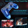 Game Controller for PS4,Wireless Controller for Playstation 4 with Dual Vibration Game Joystick (Blue)