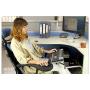Sunter98 Multifunctoinal Full Motion Desk Edge/Table Side/Chair Leg Clamping Keyboard Tray Holder Laptop Desk Tablet Holder +Mouse Pad