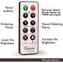 Furora LIGHTING LED Flameless Candles with Remote Control, Set of 8, Real Wax Battery Operated Pillars and Votives LED Candles with Flickering Flame and Timer Featured - Crystallized Ivory