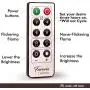 Furora LIGHTING LED Flameless Candles with Remote Control, Set of 8, Real Wax Battery Operated Pillars and Votives LED Candles with Flickering Flame and Timer Featured - Crystallized Ivory