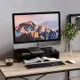 Bestier Monitor Stand Riser Wood Monitor Riser PC Stand Shelf for Desk Monitor/TV Stand Desktop Laptop Stand Wooden Desk Riser P2 Wood (Brown, 15.7 Inch)