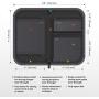 Pocket for Everyday Personal Cable & Accessory Clear View Pockets Folder in Grey