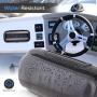 Water Resistant Marine Stereo Cover - Smoke Colored Heavy Duty Boat Radio Protector Shield with Flip-up Door & Spring Loaded Release - Mounting Gasket Included - Pyle PLMRCB1