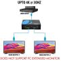 4K 1x2 HDMI Splitter by OREI - 1 Port to 2 HDMI Display Duplicate/Mirror - Powered Splitter Ver 1.4 Certified for Full HD 1080P High Resolution 3D Support (One Input To Two Outputs) - USB Powered