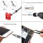 122 in 1 Precision Screwdriver Set Justech Magnetic Driver Kit Professional Electronics Repair Tool Kit for Repairing PC MacBook Pad Laptop Watch Glasses Smartphone