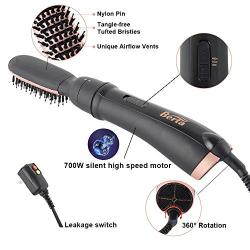 Hot Air Brush, One Step Hair Dryer & Volumizer, 3-in-1 Hair Dryer Brush Styler for Straightening, Curling, Salon Negative Ion Ceramic Blow Dryer Lightweight Curl Hair Brush