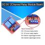 DaFuRui 4Pcs DC 5V 2 Channel Relay Module Board Shield with Optocoupler Support High/Low Level Trigger Compatible for Arduino