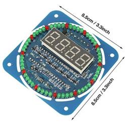 OKBY DIY Clock Set - DIY DS1302 LED Light Digital Electronic Clock Set 51 MCU Learning Starter Kit
