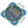 OKBY DIY Clock Set - DIY DS1302 LED Light Digital Electronic Clock Set 51 MCU Learning Starter Kit