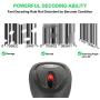 LS-PRO Wireless Barcode Scanner with USB Cradle Receiver Charging Base, 2.4GHz Handheld 1D Cordless Laser Barcode Reader, UP to 150Ft Transmission Range, long-life Battery 2200mAh, 1 Year Warranty.
