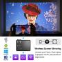 Bluetooth WiFi Video Projector HD Home Theater Digital LCD LED Proyector with 4600 Lux Android Projector for Indoor Outdoor Entertainment Game HDMI USB VGA AV TV Stick Xbox Blue-ray Player Wii Laptop