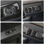 Car Window Lift Switch Panel Decoration Frame Cover Trim for 2015 2016 2017 2018 Ford F150 Accessories (Black)