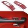 Window Lift Switch Button Panel Cover Trim Interior Accessories for Dodge Challenger 2015-2020 (Red Carbon Look)