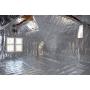 AES Industries Radiant Vapor Barrier Reflective Insulation 51'' 1000 sqft Attic Foil Solid