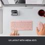 Logitech K380 Multi-Device Wireless Bluetooth Keyboard for Mac - Rose