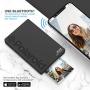 Zink Polaroid Mint Pocket Printer W/ Zink Zero Ink Technology & Built-In Bluetooth for Android & iOS Devices - Black
