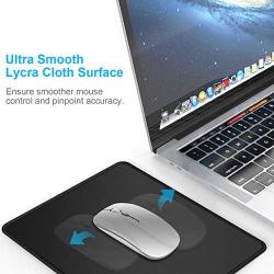 MROCO Mouse Pad 3 Pack [30% Larger] with Non-Slip Rubber Base, Premium-Textured & Waterproof Mousepads Bulk with Stitched Edges, Mouse Pads for Computers, Laptop, Office & Home, 8.5 x 11 inches, Black