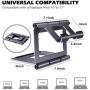 B-Land Laptop Stand, Adjustable Laptop Holder Aluminum Laptop Riser Foldable Portable Tablet Holder Computer Stand for Desk Compatible with All Tablets, Phones & Laptops 10-17''