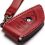 Dedicated Leather BMW Key Fob Cover Suit for Keyless Remote Control for BMW 1 2 3 4 5 6 7 Series and X1 X2 X3 X5 X6 and More BMW Models (A-R)