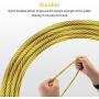 Donner Guitar Cable 20 ft, Low Noise Guitar AMP Cord, 1/4 Inch Instrument Cable for Electric Guitar Bass Straight to Straight Brown Yellow Donner Guitar Cable 20 ft, Low Noise Guitar AMP Cord, 1/4 Inch Instrument Cable for Electric Guitar Bass Straight to Straight Brown Yellow