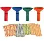 252 Coin Wrappers with Coin Sorter Tube - Funnel Shaped Color-Coded Coin Counter Stacking Roll Sorting Tubes