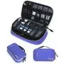 BAGSMART Electronic Organizer Travel Cable Organizer Bag Portable Electronic Accessories Bag for Cable, USB, Blue
