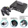 2 Pack N64 Controller, iNNEXT Classic Wired N64 64-bit Game pad Joystick for Ultra 64 Video Game Console N64 System (Black)