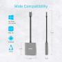 SD Card Reader USB C, Unitek 3 in 1 Type C to USB Camera SD/Micro SD Memory Card Reader Adapter 2TB Capacity for MacBook Pro/Air, iPad Pro, XPS, Samsung Galaxy S10/S9/S8 and More USB-C Devices (15cm)