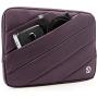 Vangoddy Shock Absorbent Carrying Quilted Sleeve Purple Travel Case for Fujitsu Lifebook 11.3 inch 12.5 inch Laptop Tablets