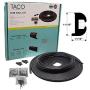 TACO Metals V11-0809BBK50-2 TACO Flex Vinyl Rub Rail Kit Black With Black Insert 50 10