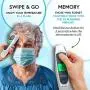 iProven Digital Thermometer for Fever - Temporal Thermometer for Adults and Seniors - Easy to Use Forehead and Ear Mode - LED Display with Big Buttons - Unique Design - iProven DMT-316