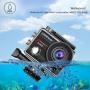 【2021 Upgrade】Campark 4K 20MP Action Camera EIS External Microphone Remote Control WiFi Waterproof Camera Webcam with 170° Wide Angle and 2 Batteries
