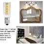 E14 4W LED Light Bulb, 5 Pack, Daylight White 6000K , 40W Incandescent Bulb Equivalent, 400LM 52 LED 2835-SMD Light, Dimmable, AC 110V
