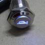 ESUPPORT 12V Car Auto Blue LED Light Momentary Speaker Horn Push Button Metal Toggle Switch 19mm